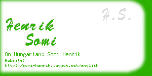 henrik somi business card